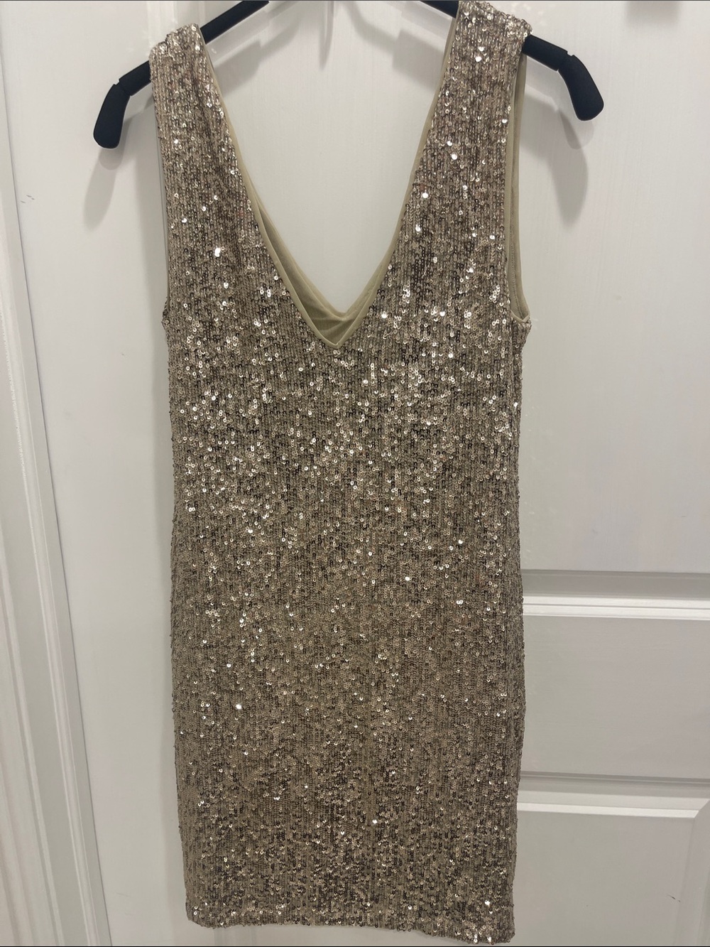 Generation Love Sequin Mini Dress - Champagne Gold